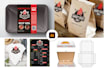 design food and restaurant logo packaging with full branding