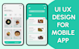 create mobile UI design and website UI design