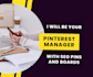 design pins and boards as a pinterest manager
