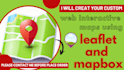 create custom web interactive maps with leaflet and mapbox
