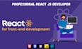 be your frontend developer using HTML, CSS, and react js