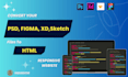 convert PSD, figma, xd, and sketch design responsive HTML and CSS with bootstrap