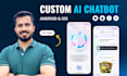 develop a flutter mobile app for ios and android with ai integration