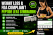 generate weight loss leads, build semaglutide fda compliant peptide website