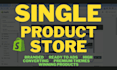 redesign shopify single product store, one product store