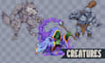 draw or animate pixel creature or monster