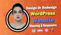 design or redesign wordpress website and landing page