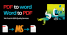 convert PDF to word or word to PDF