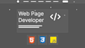 develop responsive web pages with HTML, CSS and javascript