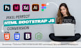 be a frontend web developer using HTML, CSS bootstrap and js for your websites