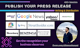 write and distribute your press release on premium websites