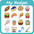 make 6 sub badges for streamers