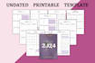 design 2026 printable planner, minimalist journal, custom tracker