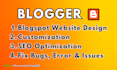 design and optimize a professional blogspot website with SEO