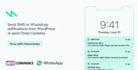 build online whatsapp order notification store