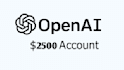 create a 2500 dollar openai account for you