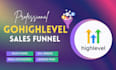 design gohighlevel landing page, go high level sales funnel, gohighlevel website