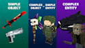 make a minecraft 3d model in blockbench