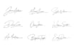 degine unique handwritten,  cursive , signature logo