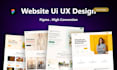 do figma website UI UX design, website redesign, figma design website