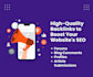 create high quality backlinks to boost your websites SEO