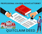 draft quitclaim deed as real estate lawyer