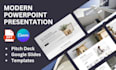 design modern powerpoint presentation