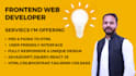 be your front end website designer using html css boostrap