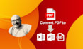 convert PDF to ms word, excel, and CSV conversion services