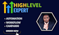 setup automation workflow and campaign on gohighlevel, gohighlevel automation