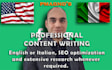 do content writing for blogs and articles