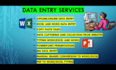 do excel data entry and web research, mysql, database, dbms