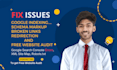 fix google index issues, schema markup, broken links,301 redirect and free audit