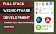 develop custom saas web applications in reactjs, nodejs, spring boot, angularjs