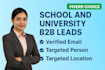 collect school and university b2b leads for your business