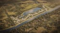 3d rendering urban planning of master plan urban design