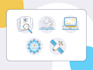 design hand drawn icons set for you
