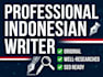 write bahasa indonesia articles