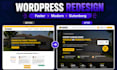 redesign, fix and speed up your slow wordpress elementor or gutenberg site
