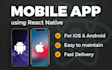 develop android and ios mobile application with react native