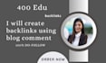 create manually backlinks using blog comment on high da