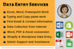do data entry, data extraction, email collection,  web research in low price