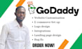 godaddy design and redesign, develop godaddy, ecommerce
