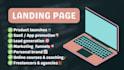 make a landing page for your activity