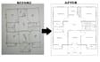 redraw 2d floor plan base your hand sketch, image  and pdf