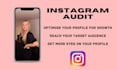audit your instagram and provide an action plan