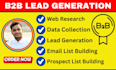do b2b lead generation data collection and web research
