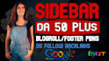 create da 50 plus sidebar footer blogroll homepage dofollow backlinks