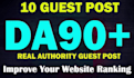 high da90 dofollow guest post with contextual SEO backlinks
