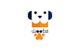 design playful dog brand logo